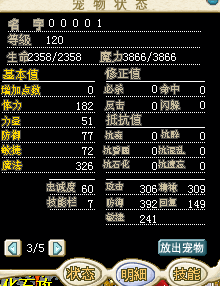 宠物详情数据